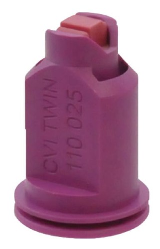 Rozpylacz eżektorowy dwustrumieniowy CVI TWIN 110° 025 różowy ceramiczny Albuz CVITWIN110025 - Intertraktor