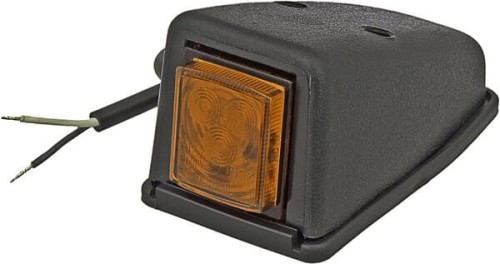 Lampa obrysowa LED, kwadratowa 0.5/1W 12/24V pomarańczowa 3 LED Kramp LA30152 - Intertraktor