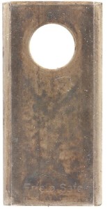 Nożyk kosiarki rotacyjnej lewy/prawy 96x47x3 mm otwór Ø 21 mm okrągły pasuje do SIP 25 szt. 152147607KR