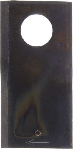 Nożyk kosiarki rotacyjnej prawy 100x48x4 mm otwór Ø 21 mm okrągły pasuje do Pöttinger 25 szt. 434978KR - Intertraktor