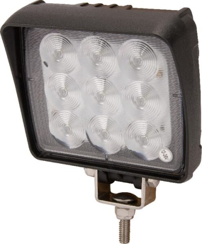 Lampa robocza LED, kwadratowa 18W 2160lm 12/36V z gniazdem Deutsch światło rozproszone Kramp LA10093 - Intertraktor