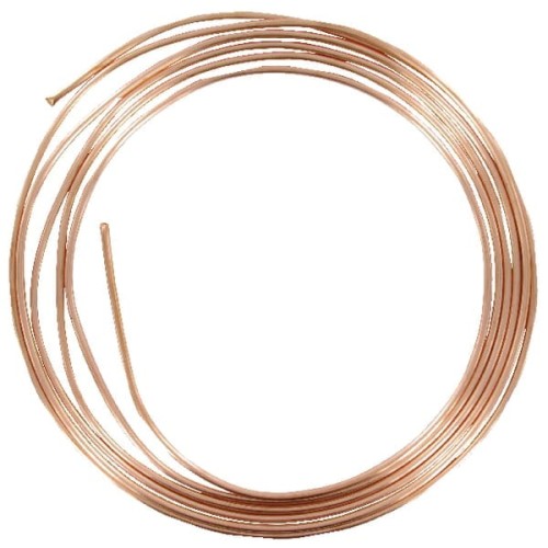 Rurka na przewody hamulcowe, 5.0 mm 5 m, miedziana RL05005 - Intertraktor