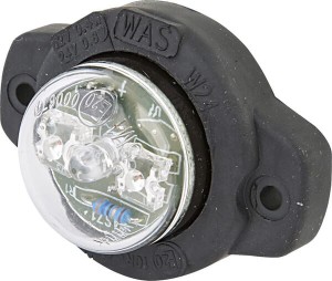 Lampa obrysowa LED, cytryna, 12/24V biała, przykręcana Waś 1400690320