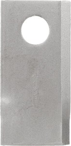 Nożyk kosiarki rotacyjnej lewy 98x48x4 mm otwór Ø 19 mm okrągły pasuje do Fella/Fortschritt 25 szt. 121712KR