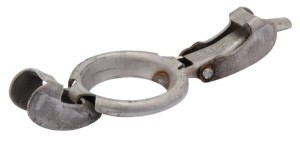 Zamknięcie dźwigni oczkowe Bauer, 70/76 czarne 1030184