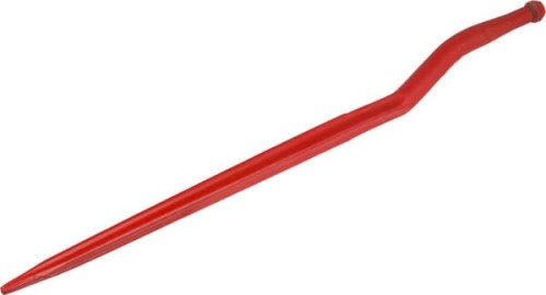 Ząb ładowacza, wygięty: 58 mm profil gwiazda 36x905 mm końcówka szpiczasta z nakrętką M20x1.5 czerwony SHW KT12 - Intertraktor