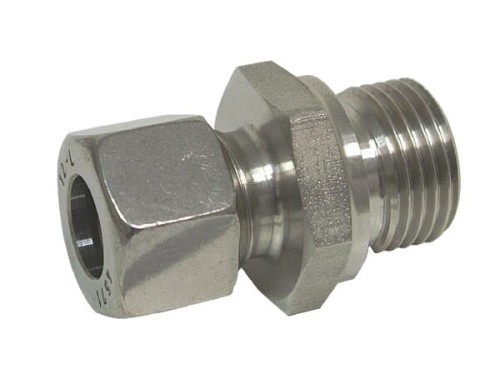 Przyłącze proste z nakrętką i uszczelką V4A M16x1.5 10L R1/4 GEV10LR14WDRVS - Intertraktor