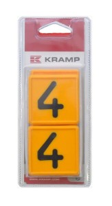 Cyfra do obroży identyfikacyjnej Kramp Blister, nr. 4 KRVV10104P006