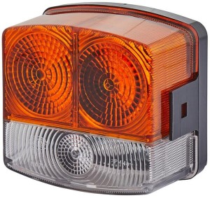 Lampa kierunkowskazu i postoju, lewa 21/10W kwadratowa, 12V przykręcana Hella 2BE002776251