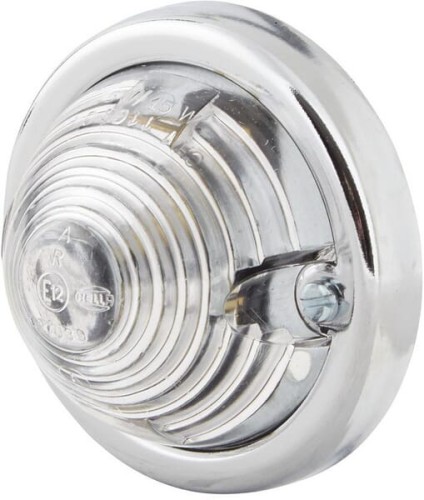 Lampa obrysowa 5W okrągła 12/24V przezroczysta przykręcana Ø 70 mm Hella 2PF997022011 - Intertraktor