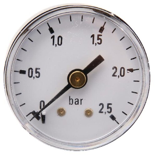 Manometr ø40 mm 0–2,5 bar przyłącze tylne 1/8" MA40025B02ST - Intertraktor