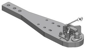 Płyta nośna zaczepu Pitonfix Steyr CVT / Case CVX / New Holland TVT 009612902A02