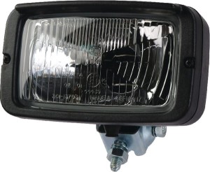 Reflektor halogenowy, prostokątny 12V przezroczysty/żółty przykręcany 180x120x126 mm Hella 1AB007145007