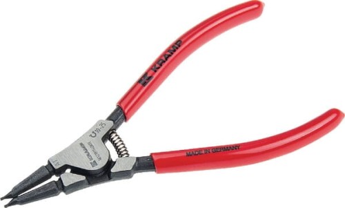 Szczypce do pierścieni zewnętrzne proste uchwyt 1 KP, Ø 10-25 mm L-140 mm 1812181140KR - Intertraktor