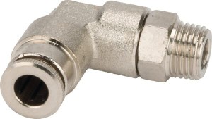 Szybkozłącze kolankowe 90° Ø 6 mm obrotowe gwint zewnętrzny M10x1 Kramp CLWSS6MK101