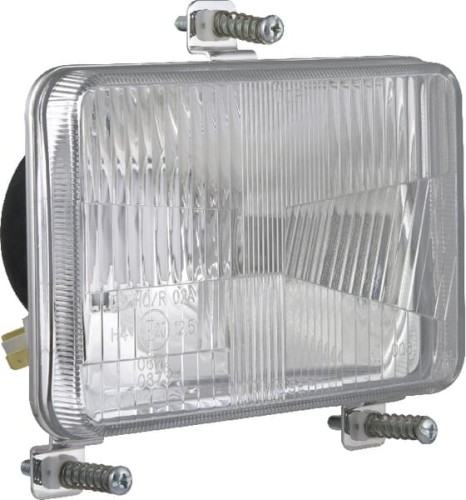 Reflektor przedni halogenowy, prostokątny 12/24V H4, T4W 168x106 mm Kramp LA80167 - Intertraktor