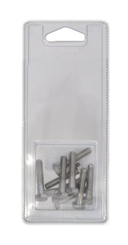 Śruba pół gwint M6x30 mm stal szlachetna A2 6 szt. KR931630RVSP010 - Intertraktor