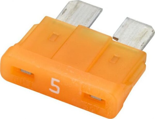 Bezpiecznik płaski, 12V 5A L=18.8 mm beżowy Pack 10x Hella 8JS711683072 - Intertraktor