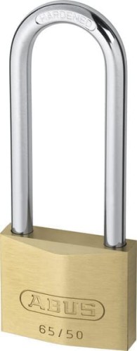 Kłódka mosiężna z wysokim pałąkiem Abus, 50 mm 65HB5080 - Intertraktor