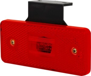 Lampa obrysowa LED, prostokątna, 12/24V czerwona, przykręcana Waś 1400690541