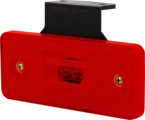 Lampa obrysowa LED, prostokątna, 12/24V czerwona, przykręcana Waś 1400690541 - Intertraktor