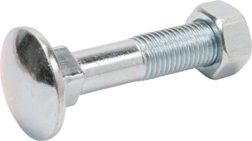 Śruba zamkowa DIN603 M16x60 mm z nakrętką, ocynk kl. 4.6 Kramp 6031660P025 - Intertraktor