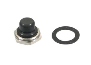 Osłona włącznika wciskanego, czarna, 12 mm U1654