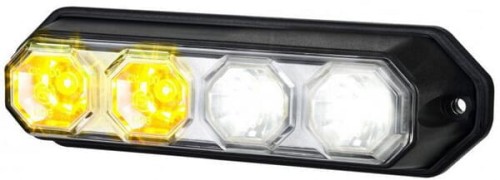 Lampa do jazdy dziennej LED, pozycja + kierunkowskaz prostokątna 12/24V LA80031 - Intertraktor