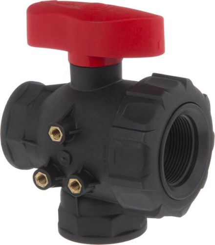 Zawór kulowy 1-1/2" 3-drogożny 45521116T - Intertraktor