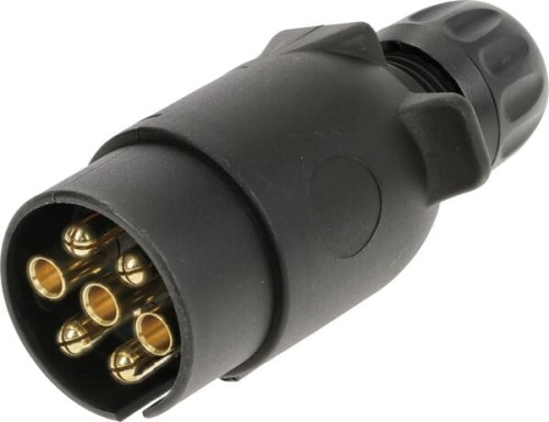 Wtyczka 7-biegunowa 12V z tworzywa ISO1724 201212JAE - Intertraktor