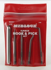 Zestaw narzędzi hakowych H4W do pierścieni uszczelniających O-ring Midlock H4W