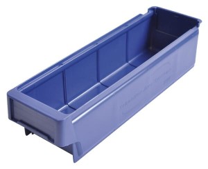 Pudełka do składowania pionowego niebieskie 400x115x100mm WE400115100