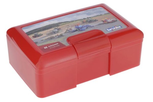 Pudełko śniadaniowe 200x130x70 mm, czerwone U00020 - Intertraktor