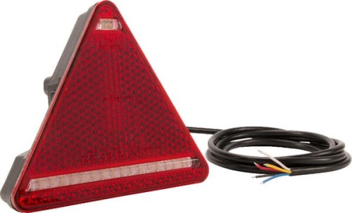 Lampa tylna zespolona LED, lewa, trójkątna, 12/24V Kramp LA40027 - Intertraktor