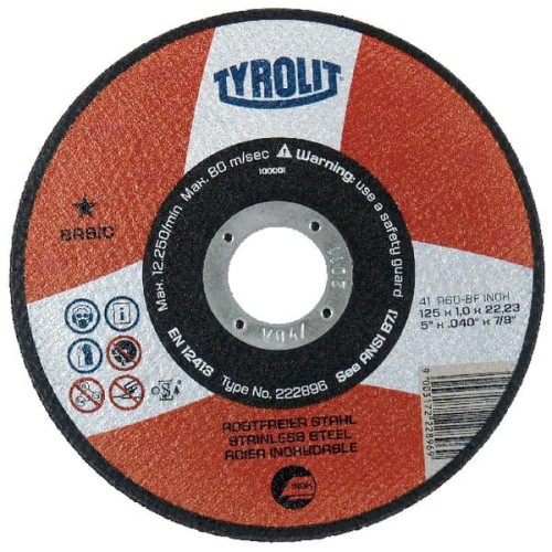 Tarcza do cięcia stali A60R-BFB 125x1,0 mm 34332869 - Intertraktor