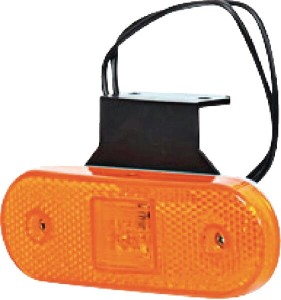 Lampa obrysowa LED, prostokątna, 12/24V z przewodem i uchwytem Kramp LA30125