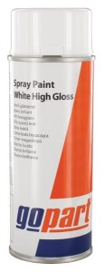 Lakier gopart, biały połysk 400 ml 901004GP