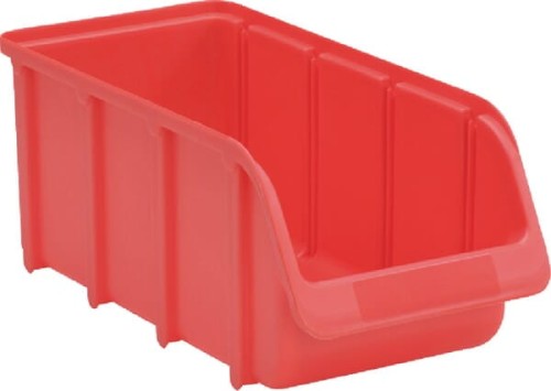 Pojemnik warsztatowy, 146x318x127 mm, czerwony polipropylenowy, Linbin no. 3L Hünersdorff WE6831 - Intertraktor