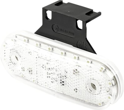 Lampa obrysowa LED, prostokątna, 12/24V przezroczysta, przykręcana Waś 1400300536 - Intertraktor