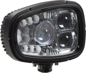 Lampa przednia LED, prawa, 55W prostokątna, 12/24V z wtyczką Deutsch, klosz podgrzewany Kramp LA10214
