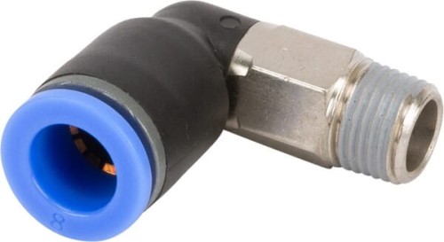 Złącze wtykowe kątowe, obrotowe, gwint zew. 1/8" 8 mm Kramp ECF818P - Intertraktor