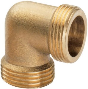Kształtka rurowa nr 93 złączka kątowa 90° gwint zew./ gwint zew. mosiądz MZ, 3/4" x 3/4" FG9334MS