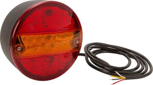 Lampa tylna zespolona LED, okrągła 12V Ø 142 mm Kramp LA40045 - Intertraktor