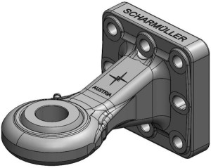 Ucho zaczepu, z kołnierzem przykręcane 50 mm 006541710A02