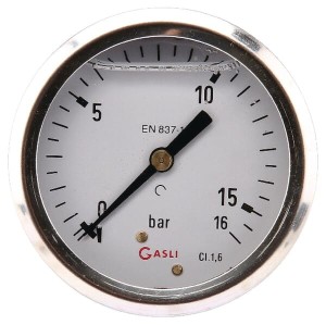 Manometr ø63 mm 0–16 bar przyłącze tylne 1/4" MA6316B04SSGF