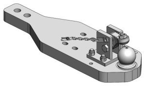 Płyta nośna zaczepu K80® Steyr Terrus / Case Optum / NH-T7 HD 009605220A02