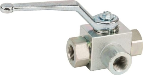Zawór kulowy 3-drożny 3/8" z uszczelką KH3KSR06LA - Intertraktor