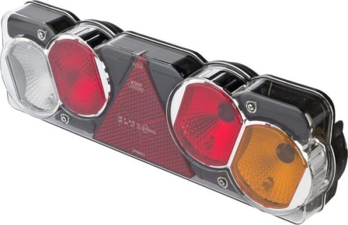 Lampa zespolona tylna, prostokątna, 12/24V prawa przykręcana Waś 1400300249 - Intertraktor