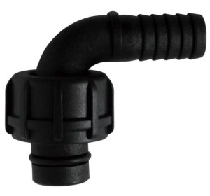 Przyłącze węża, kolano 90° gwint wewnętrzny 1" BSP króciec na wąż 19 mm F15484000