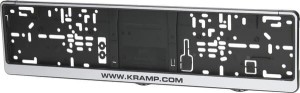 Ramka tablicy rejestracyjnej, czarna KRA00900012002